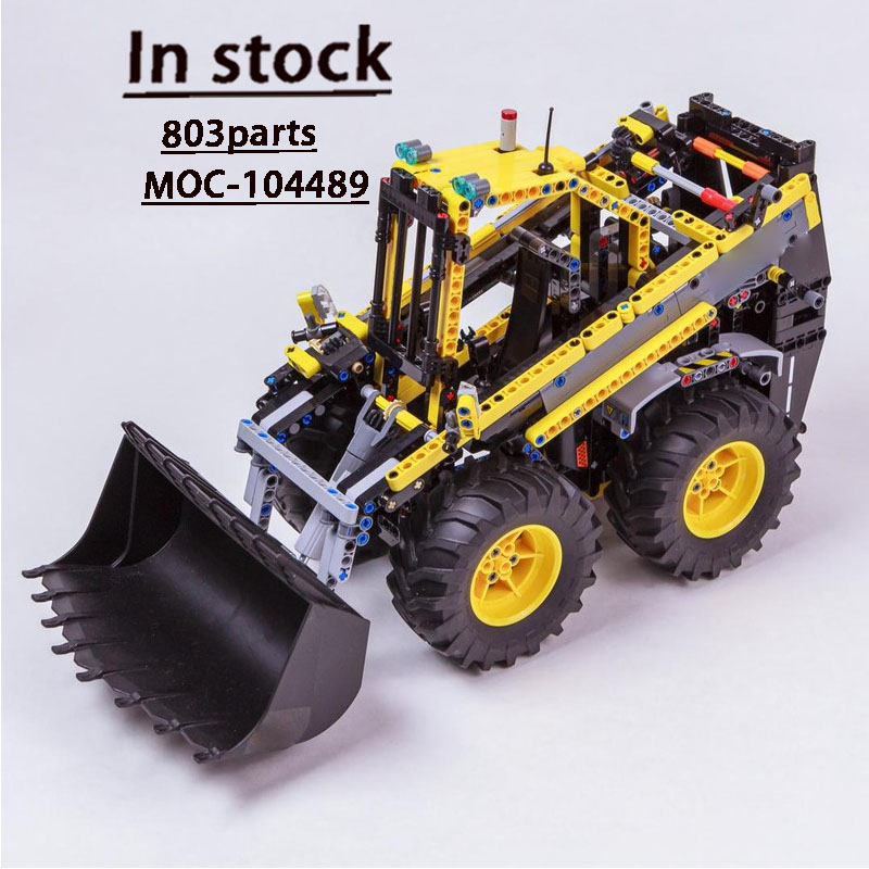 Agriculture Farming Certificate - MOC-104489 โมเดลบล็อกตัวต่อรถตักล้อยางสำหรับงานเกษตรในเมือง, 803 ชิ้น, ของขวัญของเล่นประกอบสำหรับเด็กผู้ชายในวันเกิด