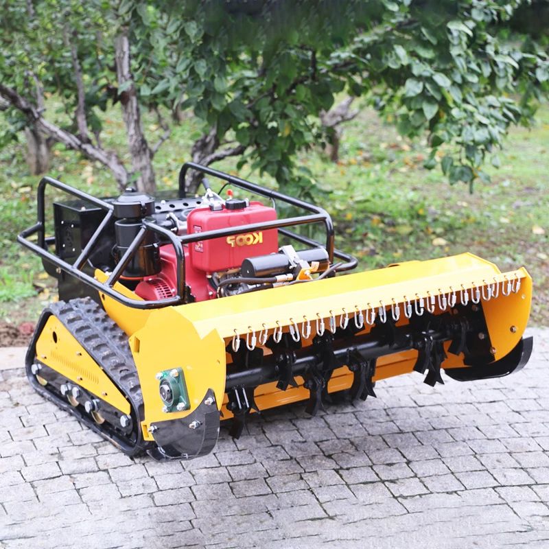 Agriculture Farming Professional - เครื่องตัดหญ้าแบบล้อตีนตะขาบขับเคลื่อนด้วยตัวเอง ควบคุมระยะไกล สำหรับงานเกษตรและป่าไม้ ผลิตตามสั่งจากโรงงานมืออาชีพ