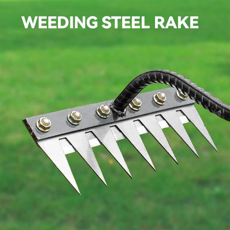 Agriculture Farming Hand Tools - 7/8 ฟันเหล็กคาร์บอน Garden Hand Rake เครื่องมือฟาร์ม
