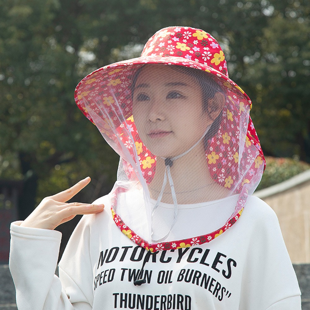 Agriculture Farming Hats - หมวกป้องกันแมลง หมวกกันแดด หมวกตาข่าย หมวกเก็บชา ป้องกันรังสียูวี ระบายอากาศได้ดี