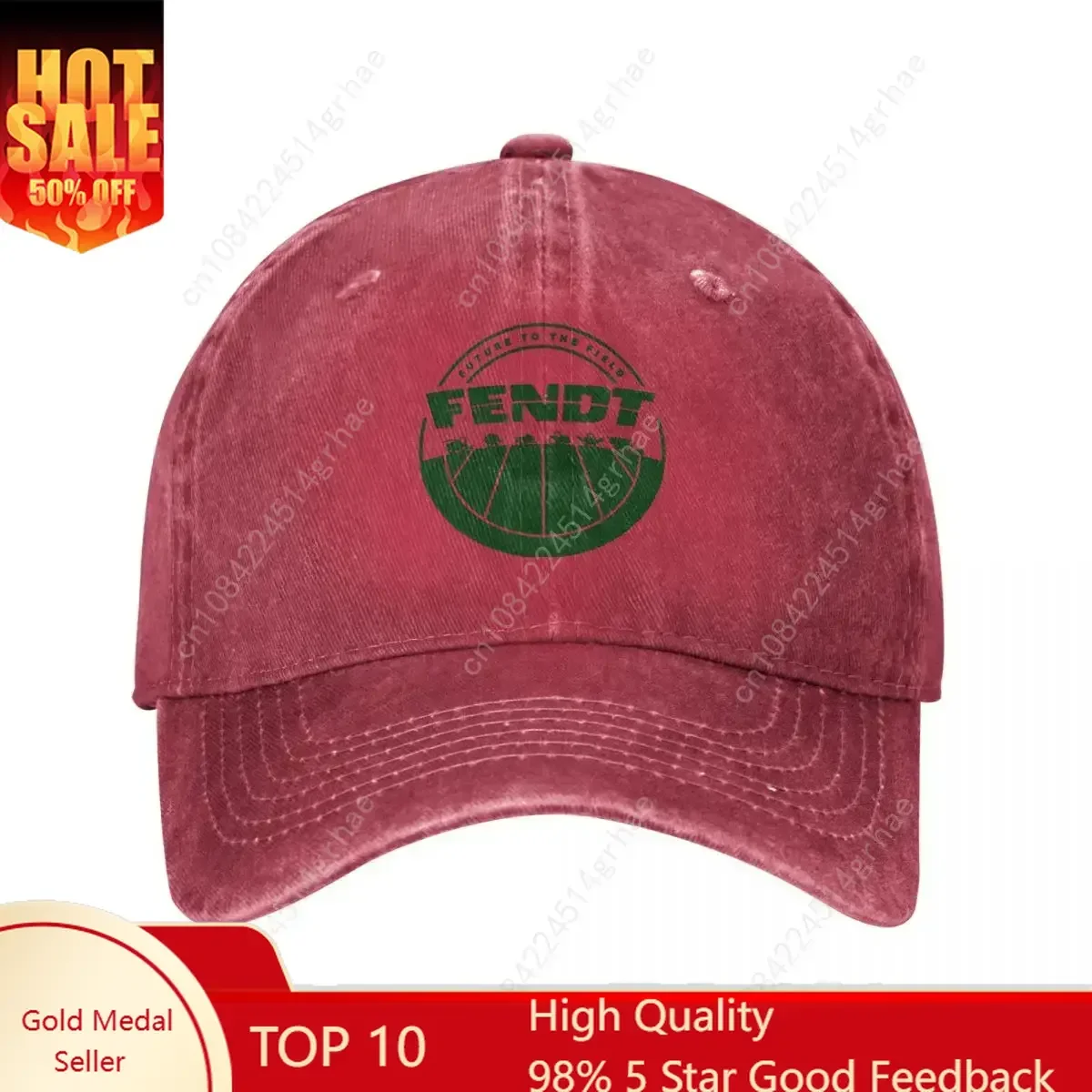 Agriculture Farming Hats - หมวกเบสบอล Fendt สำหรับผู้ชายและผู้หญิง หมวกยีนส์ฟอกสไตล์วินเทจ สำหรับทำฟาร์ม ทำสวน