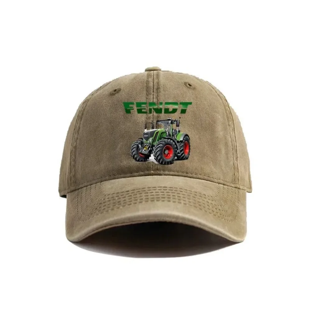 Agriculture Farming Hats - หมวกแก๊ปเบสบอลลายรถแทรกเตอร์ Fendt รุ่นใหม่ ปี 2025 สไตล์วินเทจ