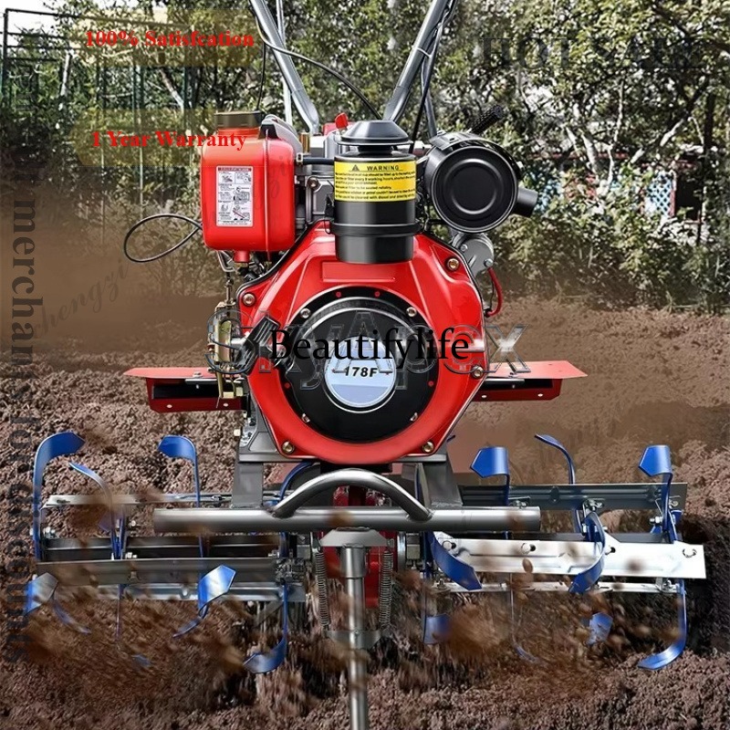 Farming Agriculture Land - เครื่องพรวนดินขนาดเล็ก M81 รุ่นใหม่ สำหรับใช้ในครัวเรือนและฟาร์ม เครื่องไถพรวนดินสำหรับงานเกษตร ขุดดินแข็ง