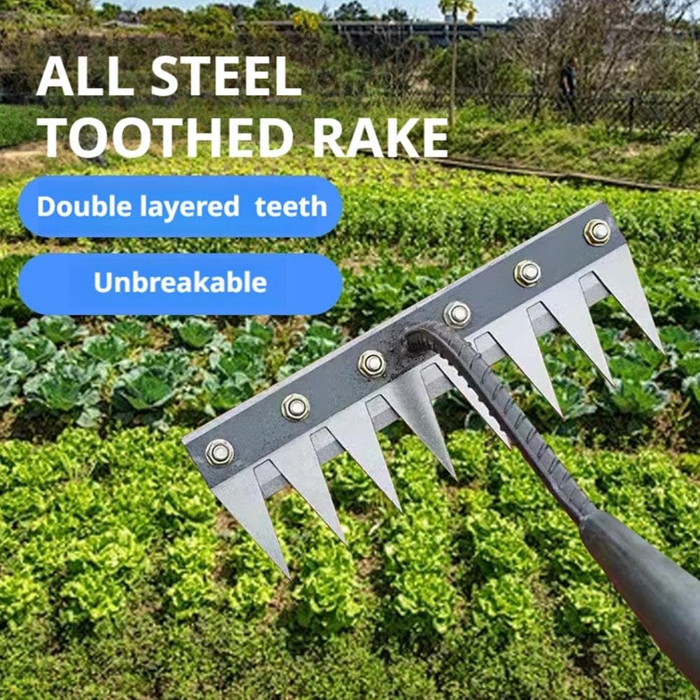 5/6/7/8 ฟันโลหะ Rake Garden Ma - Agriculture Farming Hand Tools บทวิจารณ์และราคา