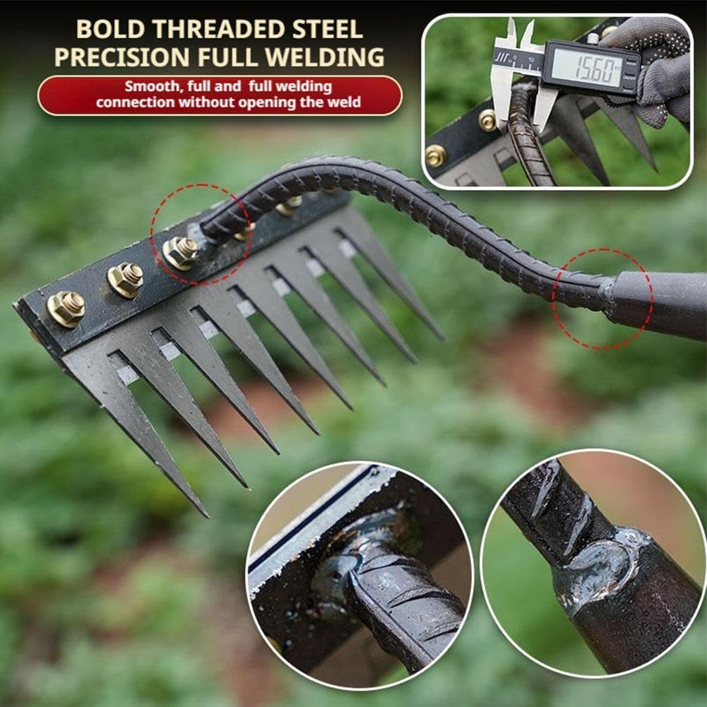 5/6/7/8 ฟันโลหะ Rake Garden Ma - Agriculture Farming Hand Tools บทวิจารณ์และราคา