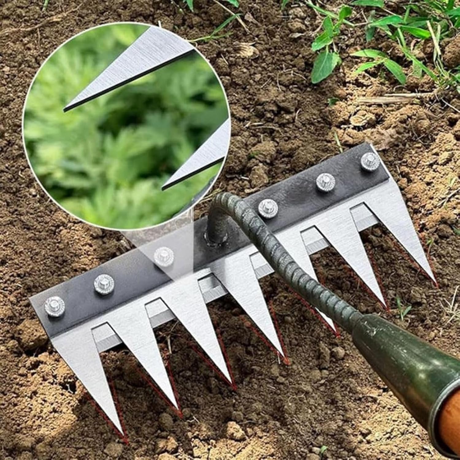 5/6/7/8 ฟันโลหะ Rake Garden Ma - Agriculture Farming Hand Tools บทวิจารณ์และราคา