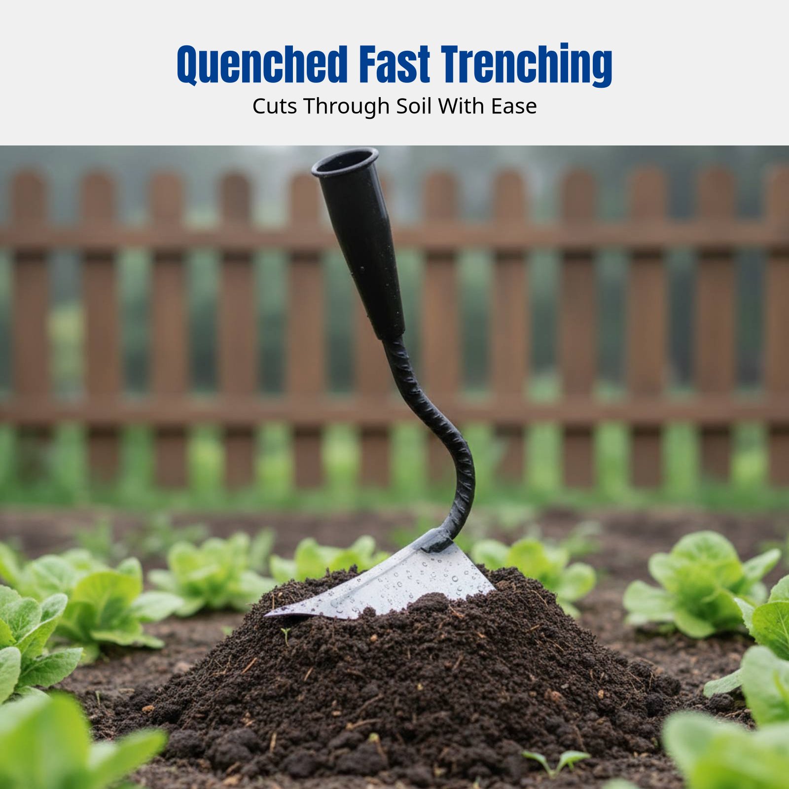 จอบสามเหลี่ยมเหล็กแมงกานีสหนา, - Agriculture Farming Hand Tools บทวิจารณ์และราคา